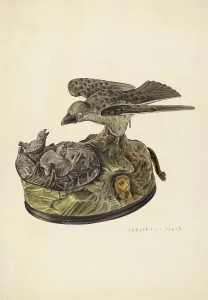 Chick Prints: Mechanical Bank, c. 1940. Creator: Robert Clark