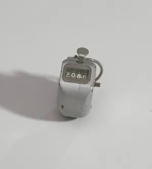 Mechnical tally counter, ca. 1960. Creator: Veeder-Root
