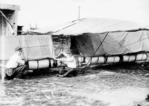 Meckler-Allen Aeroplane, between c1910 and c1915. Creator: Bain News Service