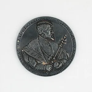 Charles V Of Spain Gallery: Medal, 18th century. Creator: Unknown