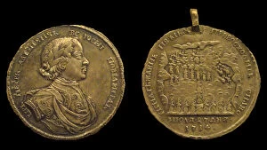 Russian Troops Gallery: Medal for the Battle of Gangut, 1714