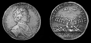 Great Northern War Collection: Medal for the Battle of Poltava. Artist: Orders, decorations and medals