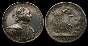 Great Northern War Collection: Medal Commemorating the capture of Vyborg, 1710. From the series Great Northern War