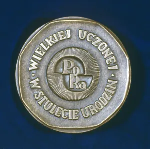 Medal commemorating Marie Sklodowska Curie, Polish-born French physicist, 1967