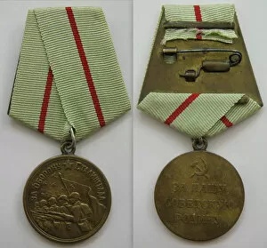 Insignia Collection: Medal for the Defense of Stalingrad. Artist: Orders, decorations and medals