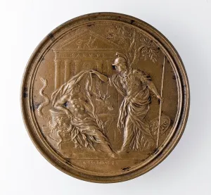 Minerva Prints: Medal of Francesco Redi: Minerva Unveiling Nature (image 2 of 2)