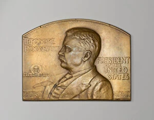 Medal with portrait of US president Theodore Roosevelt, 1907. Creator: Morgan
