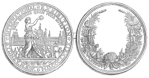 Souvenir Prints: Medal of the Sydney Exhibition, 1880. Creator: Unknown