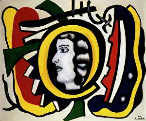 Fernan Prints: The Medallion, 1944. Creator: Fernand Leger