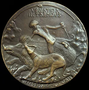 Antonio Di Puccio Pisano Gallery: Medallion of Alfonso V Aragon, King of Naples and Sicily, 15th century. Artist: Pisanello
