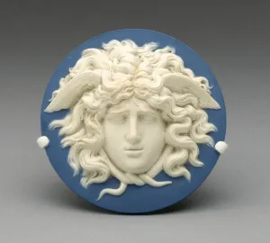 Staffordshire Prints: Medallion with Head of Medusa, Burslem, 1774 / 80. Creator: Wedgwood