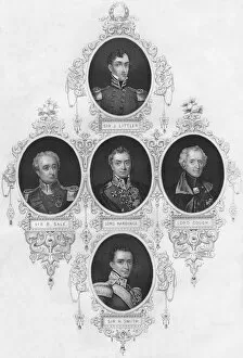 And Co Gallery: Medallion portraits of British military figures, (mid 19th century). Creator: Unknown