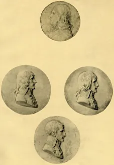 Librairie Henri Floury Prints: Medallion portraits of Napoleon, 1797-1799, (1921). Creator: Unknown