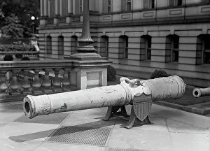 Booty Prints: Medals, Decorations, Etc. - Spanish Gun at War Department Made Into Medals