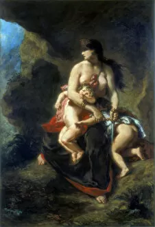Medea Gallery: Medea, 1862. Artist: Eugene Delacroix