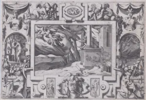 Leonard Prints: Medea Flees from Jason (L epee au poing court Jason la poursuivre mais ne peut