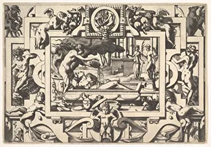 Leonard Prints: Medea Pours a Magic Potion over Jason (Le roi Aeson tant caduque et ché
