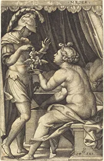 Pencz Georg Prints: Medea Returning the Penates to Jason. Creator: Georg Pencz