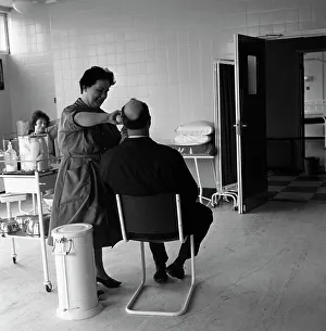 Steelworker Prints: Medical infirmary, Park Gate Iron & Steel Co, Rotherham, South Yorkshire, 1964