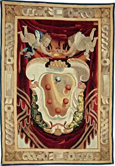 Crested Gallery: Medici Armorial, Italy, 1643 / 44. Creator: Unknown