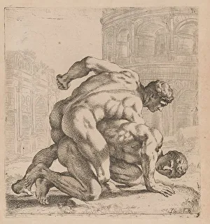 Wrestlers Prints: The Medici Wrestlers, side view
