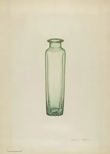 Glassworks Prints: Medicine Bottle, c. 1936. Creator: John Dana