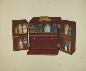 Medicines Prints: Medicine Chest, c. 1940. Creator: Joseph L. Boyd
