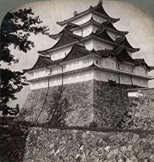 Images Dated 17th July 2008: Medieval moated castle of Japanese princes, occasionally used by the Mikado Nagoya, Japan, 1896