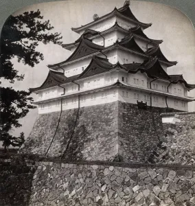Images Dated 17th July 2008: Medieval moated castle of Japanese princes, occasionally used by the Mikado Nagoya, Japan, 1896