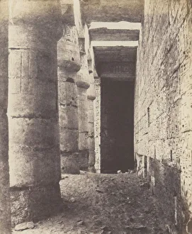Felix Teynard Prints: Medinet-Abou (Thebes), Construction Posterieures - Deuxié
