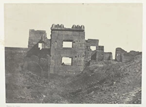 1852 Gallery: Medinet-Habou, Facade Orientale du Gynecee de Ramses-Mè