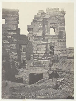 1852 Gallery: Medinet-Habou, Facade Septentrionale du Gynecee de Ramses-Mé