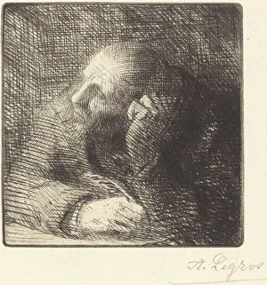 Meditation (La meditation). Creator: Alphonse Legros