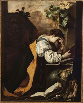 Meditation (Malinconia), c. 1618. Creator: Fetti, Domenico (1588 / 90-1623)