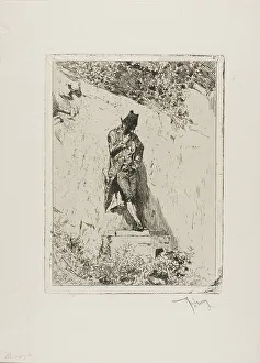 Fortuny Mariano Prints: Meditation, n.d. Creator: Mariano Jose Maria Bernardo Fortuny y Carbo