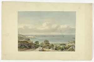 Nicholas Pocock Prints: Mediterranean Seascape with Port, n.d. Creator: Nicholas Pocock