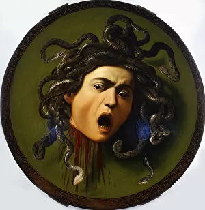 Medusa, 1596-1598. Artist: Caravaggio, Michelangelo (1571-1610)