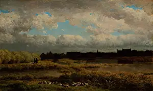 1866 Prints: Meerkerk, Clearing up after Rain, 1866. Creator: Gerrit Alexander Godart Filip Mollinger