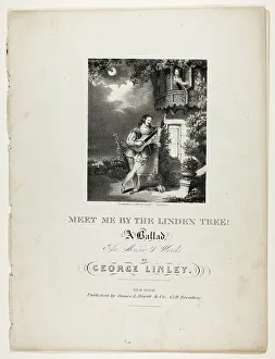 Ballad Prints: Meet Me by the Linden Tree, n.d. Creator: Pendleton's Lithography