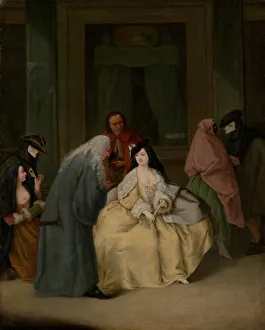 Masquerade Gallery: The Meeting, 1746. Creator: Pietro Longhi