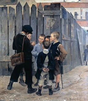 Childhood Collection: The Meeting, 1884. Artist: Maria Konstantinowka Bashkirtseff