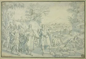 Marten De Vos The Elder Prints: The Meeting of Abraham and Melchizedek, n.d. Creator: Martin de Vos