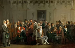 Boilly Gallery: Meeting of Artists in the Atelier of Isabey. Artist: Boilly, Louis-Leopold (1761-1845)