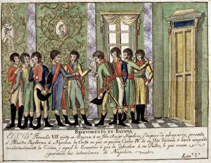 Images Dated 22nd May 2003: Meeting in Bayonne between Ferdinand VII and Napoleon