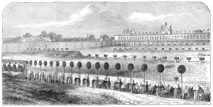 Target Practice Prints: Meeting of the Belgian National Rifle Association at Brussels: general view of practice-ground