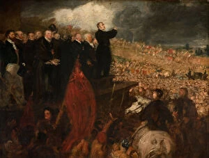 Benjamin Robert Gallery: Meeting of the Birmingham Political Union, 1832-33. Creator: Benjamin Robert Haydon