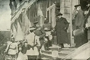 1st Earl Prints: The Meeting of the British and French Ministers of War, 1915, (1919). Creator: Unknown