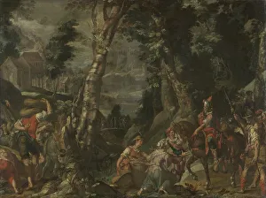 Joachim Wtewael Prints: Meeting between David and Abigail, 1597. Creator: Joachim Anthonisz Wtewael