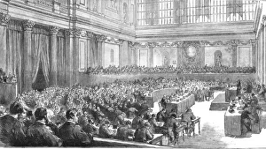 The Graphic Prints: Meeting of the Delegates to the Peace Congress at Rome, 1891. Creator: Unknown
