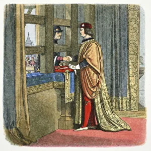 Oath Prints: Meeting of Edward IV of England and Louis XI of France at Picquigny, France, 1475 (1864)